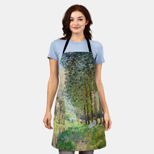 Alfred Sisley - Erholung entlang der Straße Schürze (Getragen)