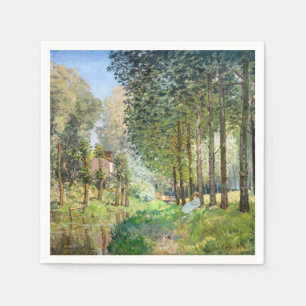 Alfred Sisley - Erholung entlang der Straße Serviette