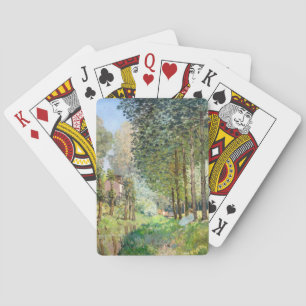Alfred Sisley - Erholung entlang der Straße Spielkarten