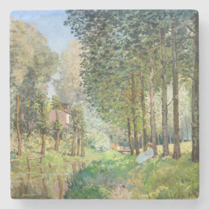 Alfred Sisley - Erholung entlang der Straße Steinuntersetzer