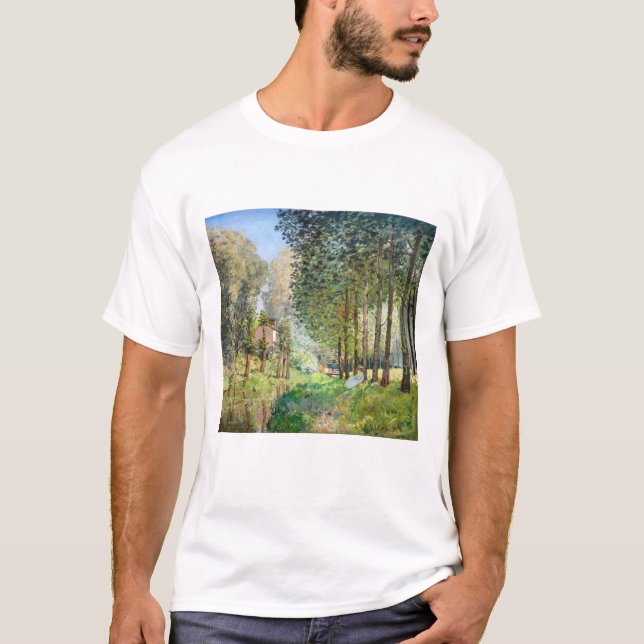 Alfred Sisley - Erholung entlang der Straße T-Shirt (Vorderseite)