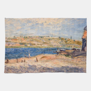 Alfred Sisley - Flussufer bei Saint-Mammes Geschirrtuch