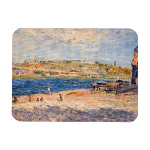 Alfred Sisley - Flussufer bei Saint-Mammes Magnet