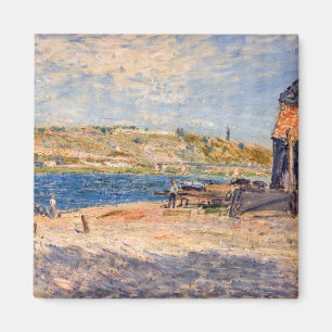 Alfred Sisley - Flussufer bei Saint-Mammes Magnet