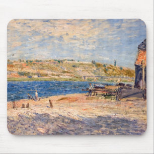 Alfred Sisley - Flussufer bei Saint-Mammes Mousepad