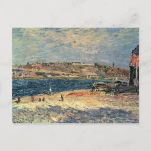 Alfred Sisley   Flussufer in Saint-Mammes Postkarte