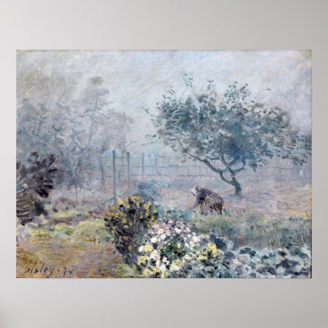 Alfred Sisley Fog, Voisins Poster (Vorne)
