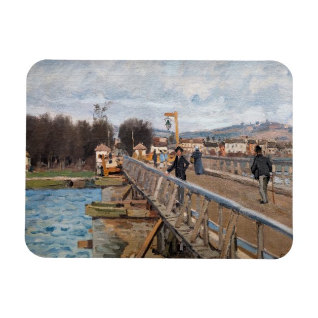 Alfred Sisley - Footbridge in Argenteuil Magnet (Horizontal)
