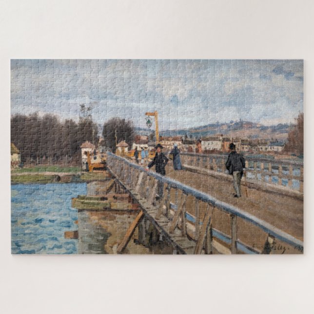 Alfred Sisley - Footbridge in Argenteuil Puzzle (Horizontal)