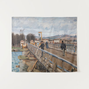 Alfred Sisley - Footbridge in Argenteuil Wandteppich