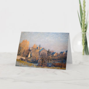 Alfred Sisley - Frostiger Morgen in Louveciennes Karte