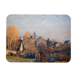 Alfred Sisley - Frostiger Morgen in Louveciennes Magnet