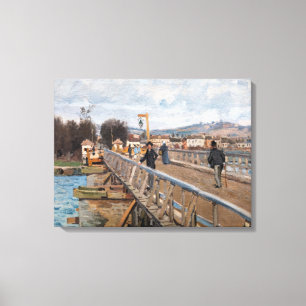 Alfred Sisley - Fußgängerbrücke in Argenteuil Leinwanddruck