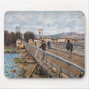 Alfred Sisley - Fußgängerbrücke in Argenteuil Mousepad