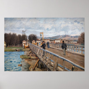 Alfred Sisley - Fußgängerbrücke in Argenteuil Poster