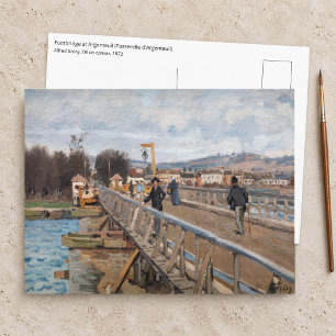 Alfred Sisley - Fußgängerbrücke in Argenteuil Postkarte