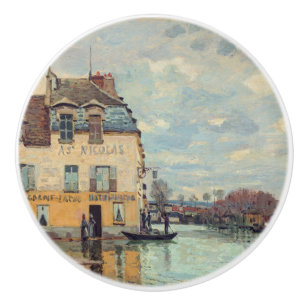 Alfred Sisley - Hochwasser in Port-Marly 1872 Keramikknauf