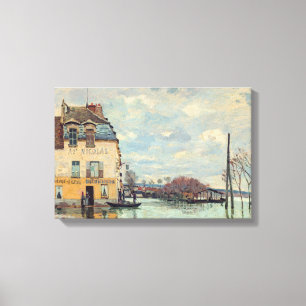 Alfred Sisley - Hochwasser in Port-Marly 1872 Leinwanddruck
