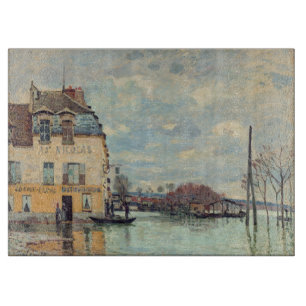 Alfred Sisley - Hochwasser in Port-Marly 1872 Schneidebrett