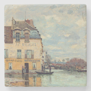 Alfred Sisley - Hochwasser in Port-Marly 1872 Steinuntersetzer