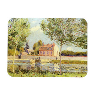 Alfred Sisley Houses on the banks of the Loing Magnet