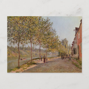 Alfred Sisley Juni Morgen in Saint-Mammes Postkarte