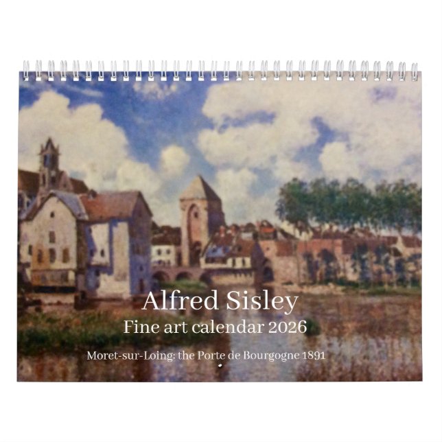 Alfred Sisley Kalender (Titelbild)