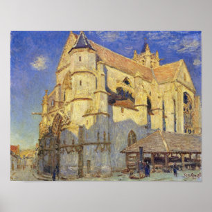 Alfred Sisley Kirche in Moret, Frostwetter Poster