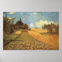Alfred Sisley Kornfeld 1873 - Cornfield Oil