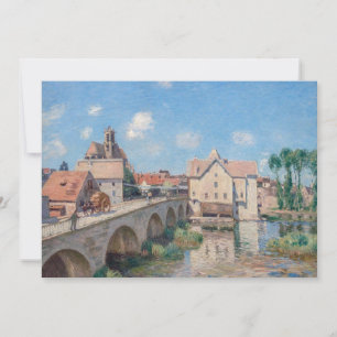 Alfred-Sisley-Kunstwerk - Le Pont de Moret Einladung