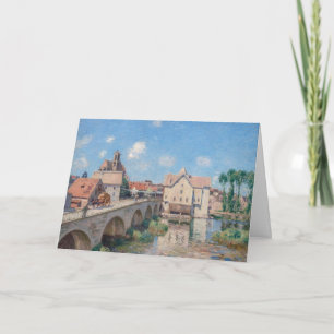Alfred-Sisley-Kunstwerk - Le Pont de Moret Karte