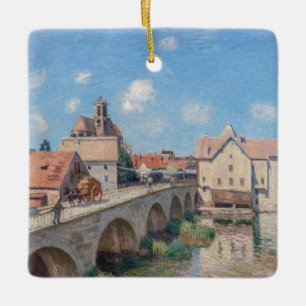 Alfred Sisley Kunstwerk - Le Pont de Moret Keramikornament