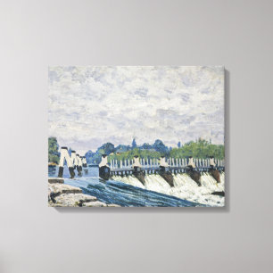 Alfred Sisley - Molesey Weir, Hampton Court Leinwanddruck