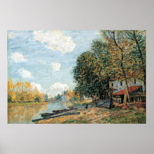 Alfred Sisley Moret: Die Banken des Loing Poster