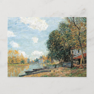 Alfred Sisley Moret: Die Banken des Loing Postkarte