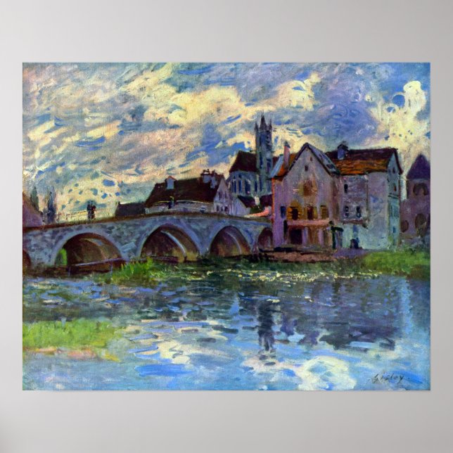Alfred Sisley - Moret-sur-Loing Poster (Vorne)
