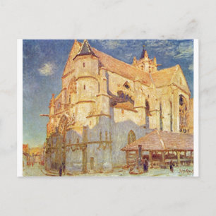 Alfred Sisley - Öl-Kirche Kirche von Moret 1893 Postkarte