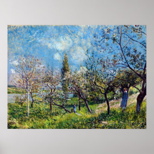 Alfred Sisley Orchard im Frühjahr Poster