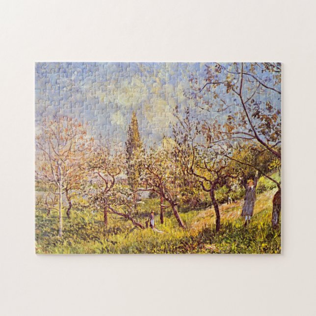 Alfred Sisley Orchard im Frühjahr Puzzle (Horizontal)