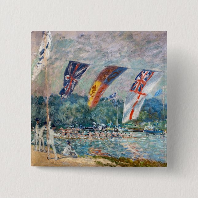 Alfred Sisley - Regatta bei Molesey Button (Vorderseite)