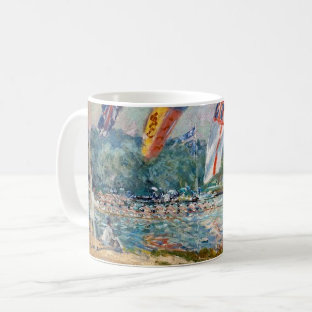 Alfred Sisley - Regatta bei Molesey Kaffeetasse (Vorderseite Links)