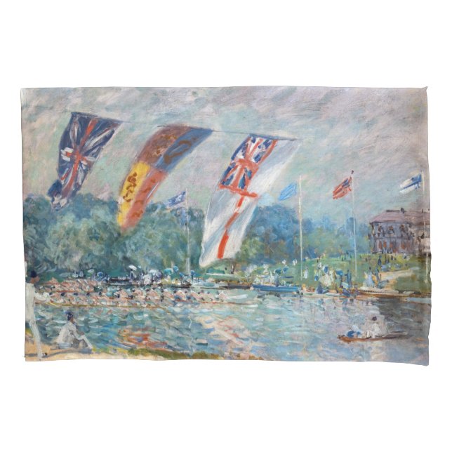 Alfred Sisley - Regatta bei Molesey Kissenbezug (Vorderseite)