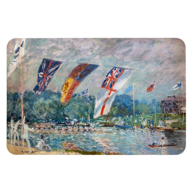 Alfred Sisley - Regatta bei Molesey Magnet (Horizontal)