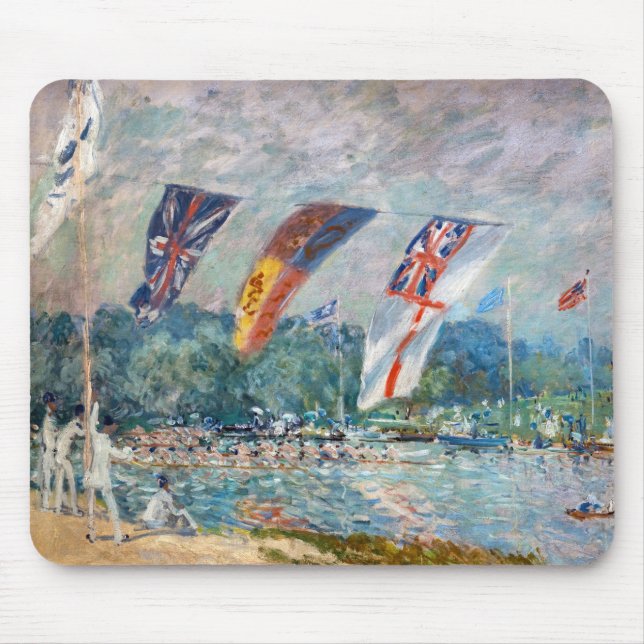 Alfred Sisley - Regatta bei Molesey Mousepad (Vorne)