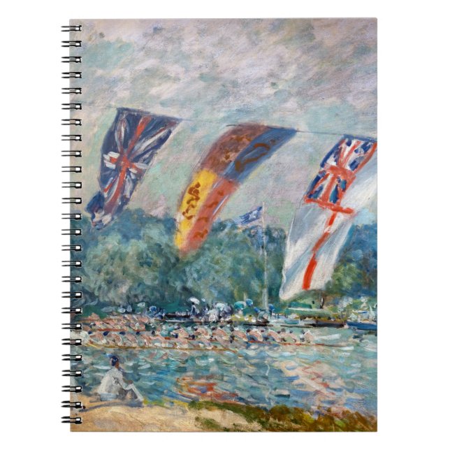 Alfred Sisley - Regatta bei Molesey Notizblock (Vorderseite)