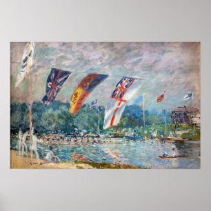 Alfred Sisley - Regatta bei Molesey Poster