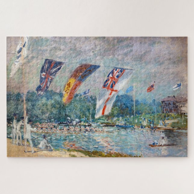 Alfred Sisley - Regatta bei Molesey Puzzle (Horizontal)