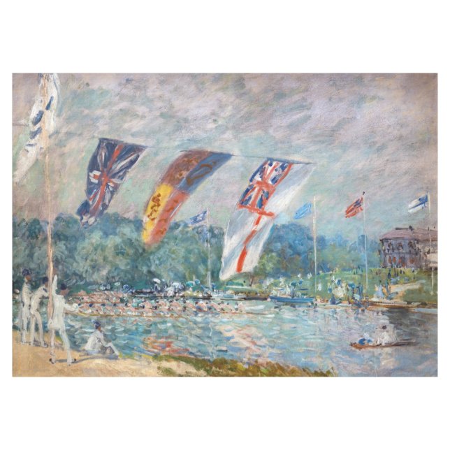 Alfred Sisley - Regatta bei Molesey Tischdecke (Vorderseite (Horizontal))