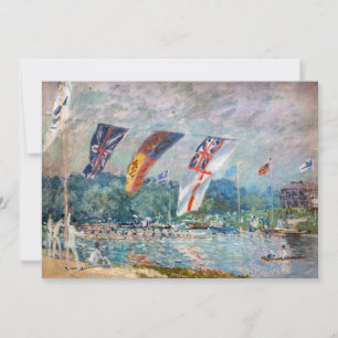Alfred Sisley - Regatta in Molesey Dankeskarte