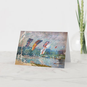 Alfred Sisley - Regatta in Molesey Karte
